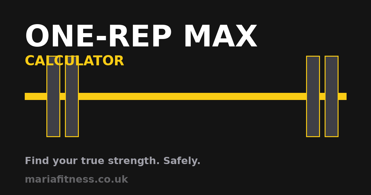 1RM Calculator: Find Your One-Rep Max Safely