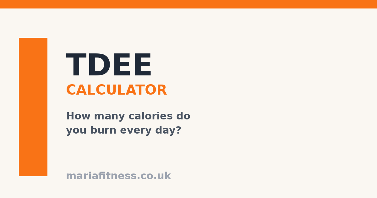 TDEE Calculator: How Many Calories You Burn Daily